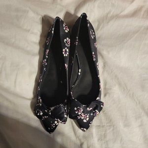 Tory Burch floral print flat